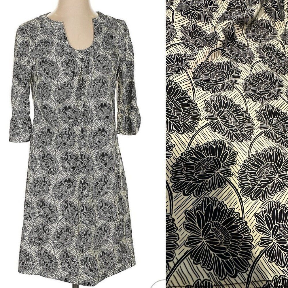 Aryeh Anthropologie Dress Am Stretch Slip On Shift Sunflower Floral Yellow